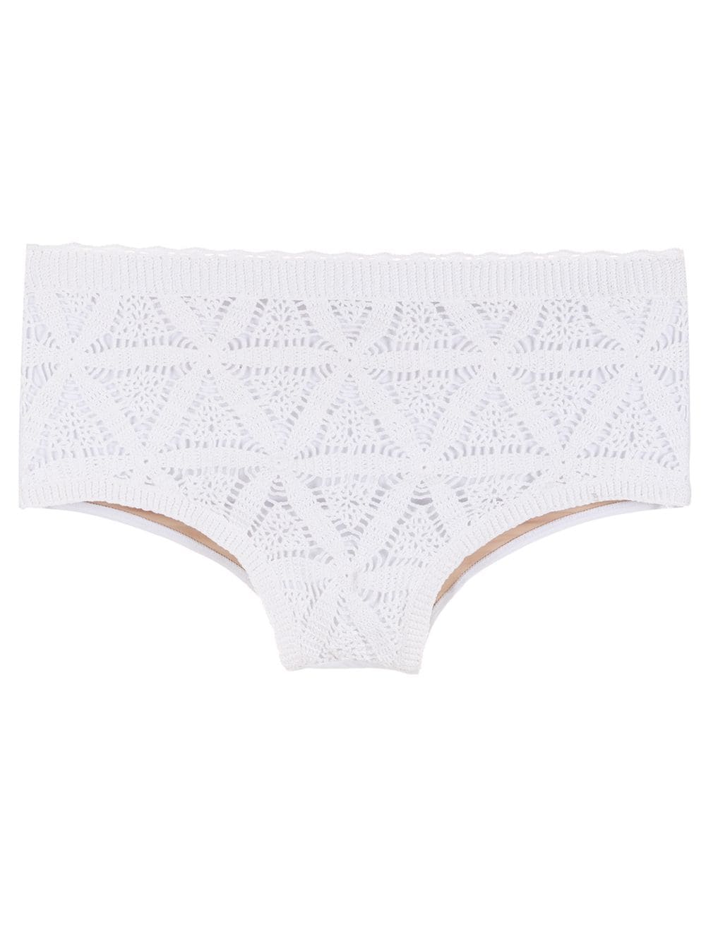 Amir Slama crochet detail swim briefs - White von Amir Slama