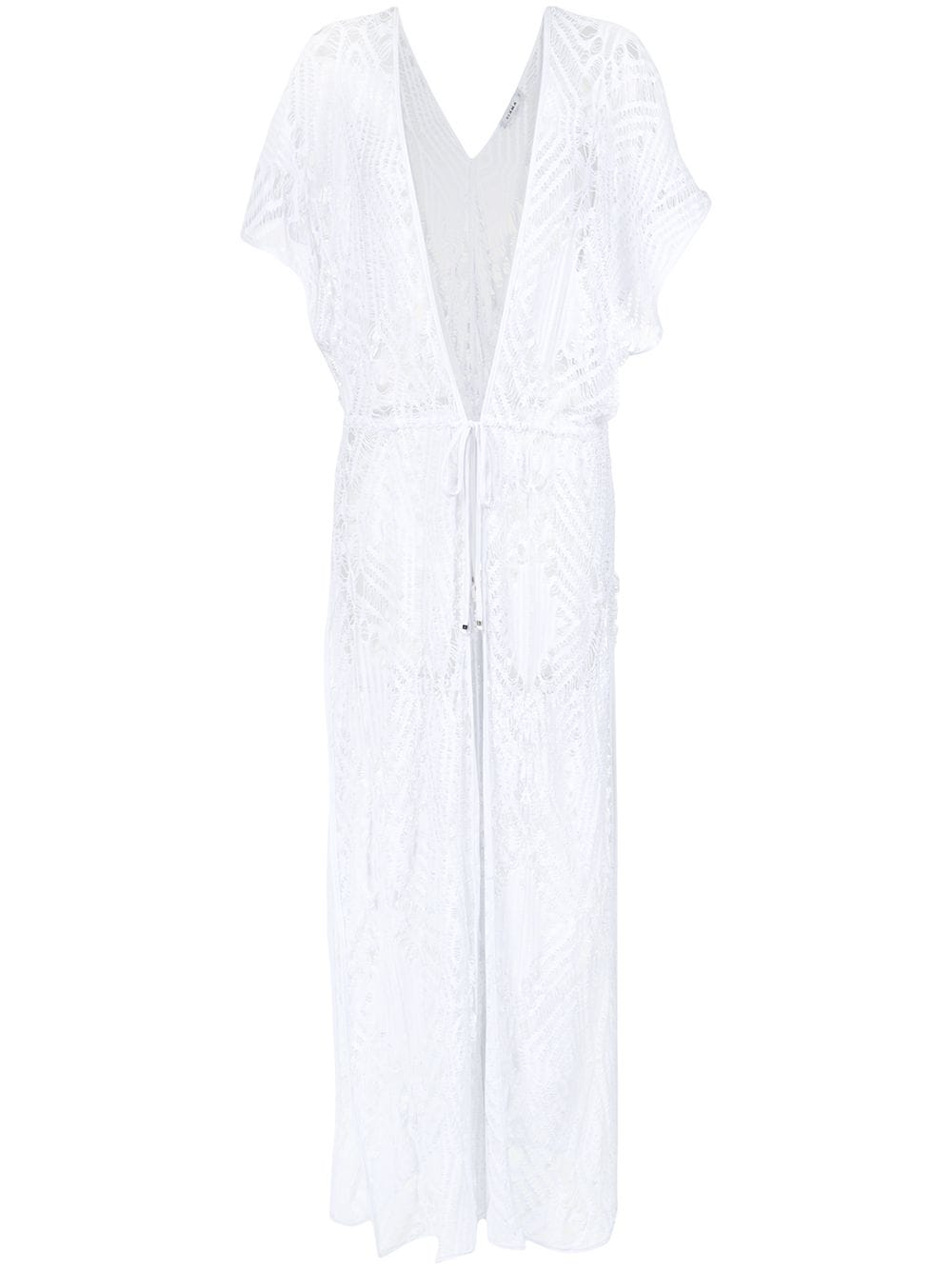 Amir Slama crochet kimono - White von Amir Slama