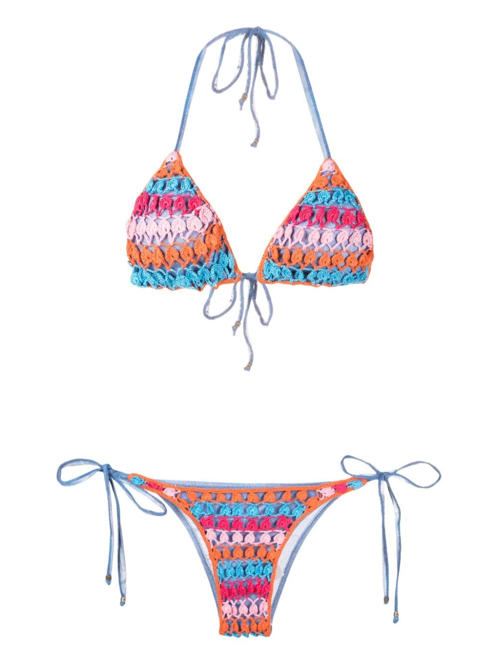 Amir Slama crochet-knit bikini set - Multicolour von Amir Slama