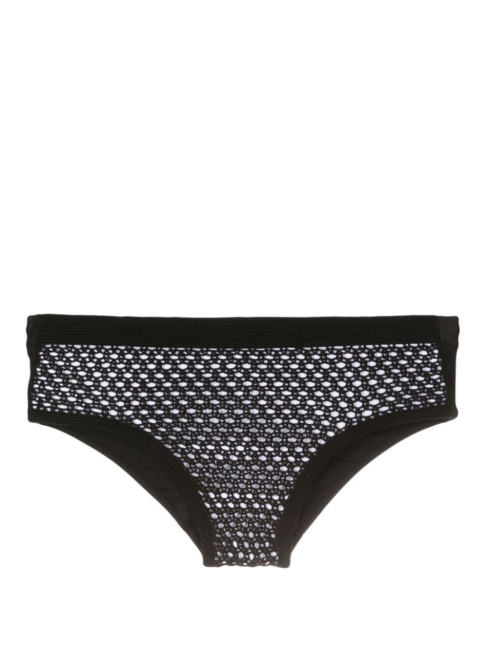 Amir Slama crochet-knit swimming trunks - Black von Amir Slama