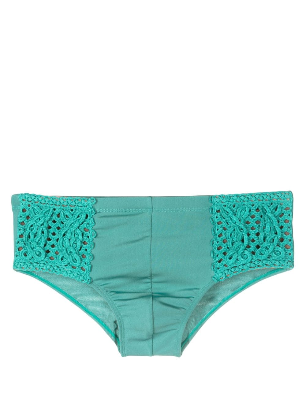 Amir Slama crochet-knit swimming trunks - Blue von Amir Slama