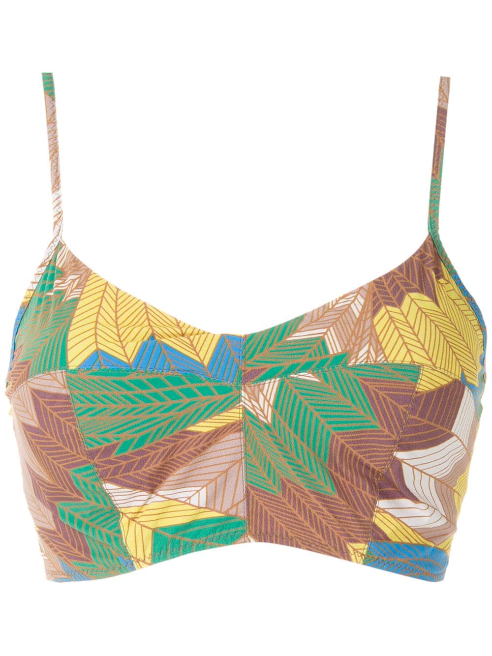 Amir Slama cropped bra top - Multicolour von Amir Slama