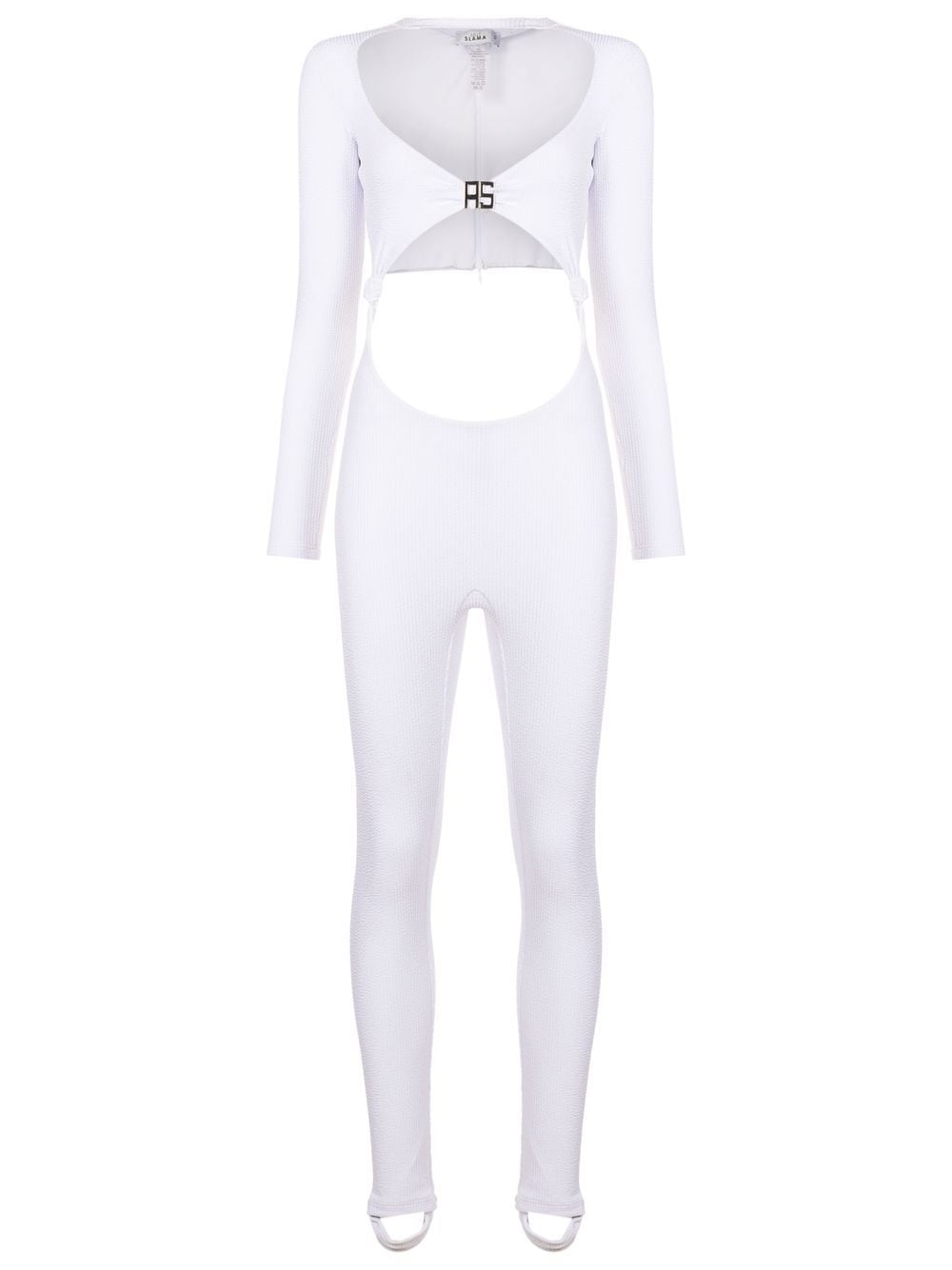 Amir Slama cut-out detail jumpsuit - White von Amir Slama