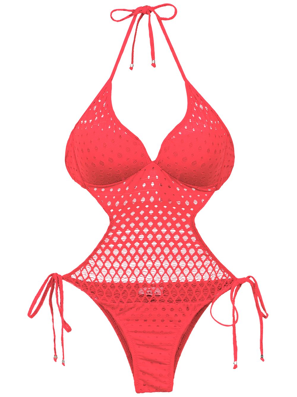 Amir Slama cut out detail swimsuit - Red von Amir Slama