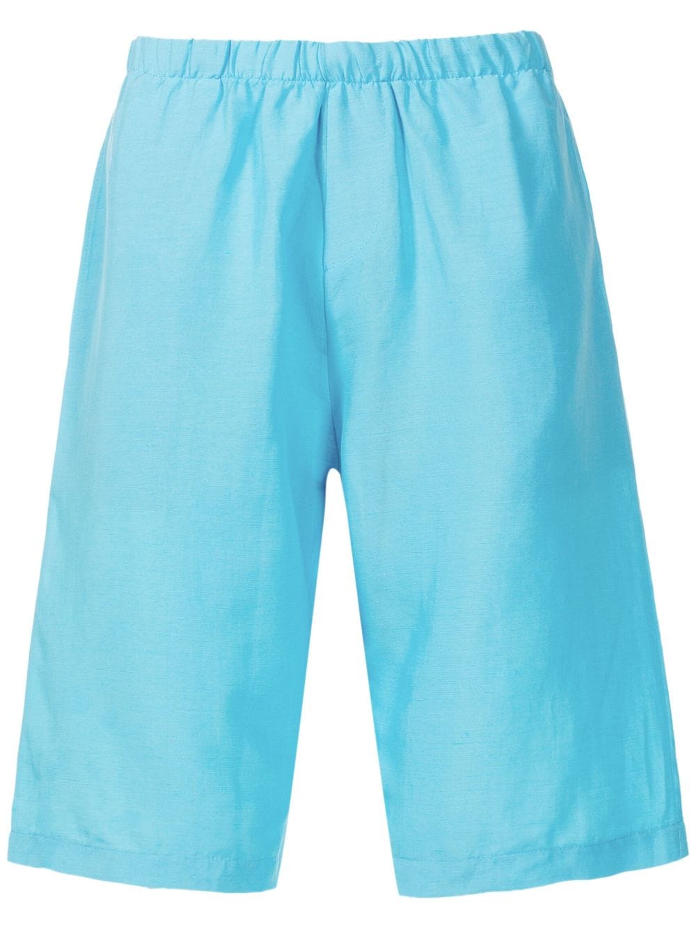 Amir Slama elasticated-waistband linen shorts - Blue von Amir Slama