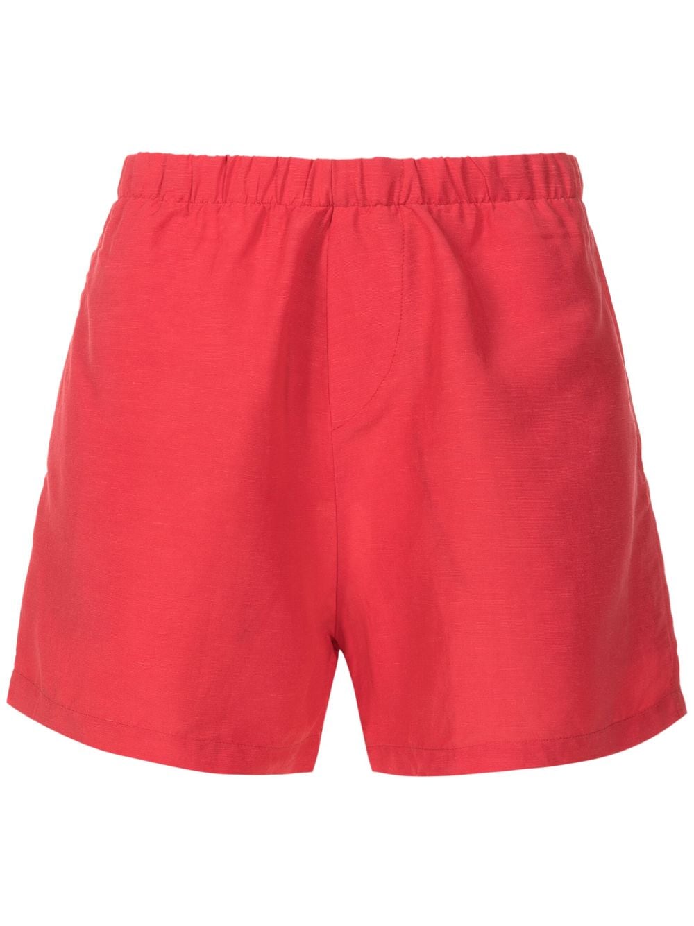 Amir Slama elasticated-waistband linen shorts - Red von Amir Slama