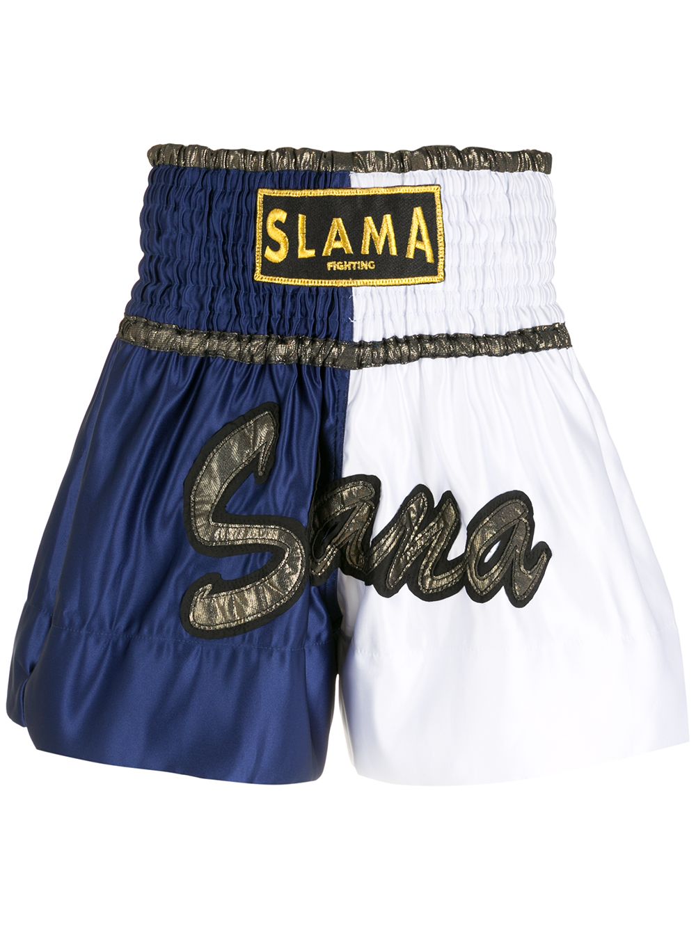 Amir Slama embroidery Luta shorts - White von Amir Slama