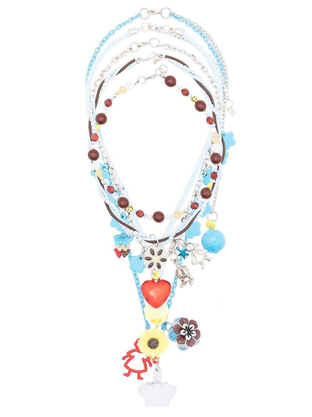 Amir Slama five-strand charm necklace - Blue von Amir Slama