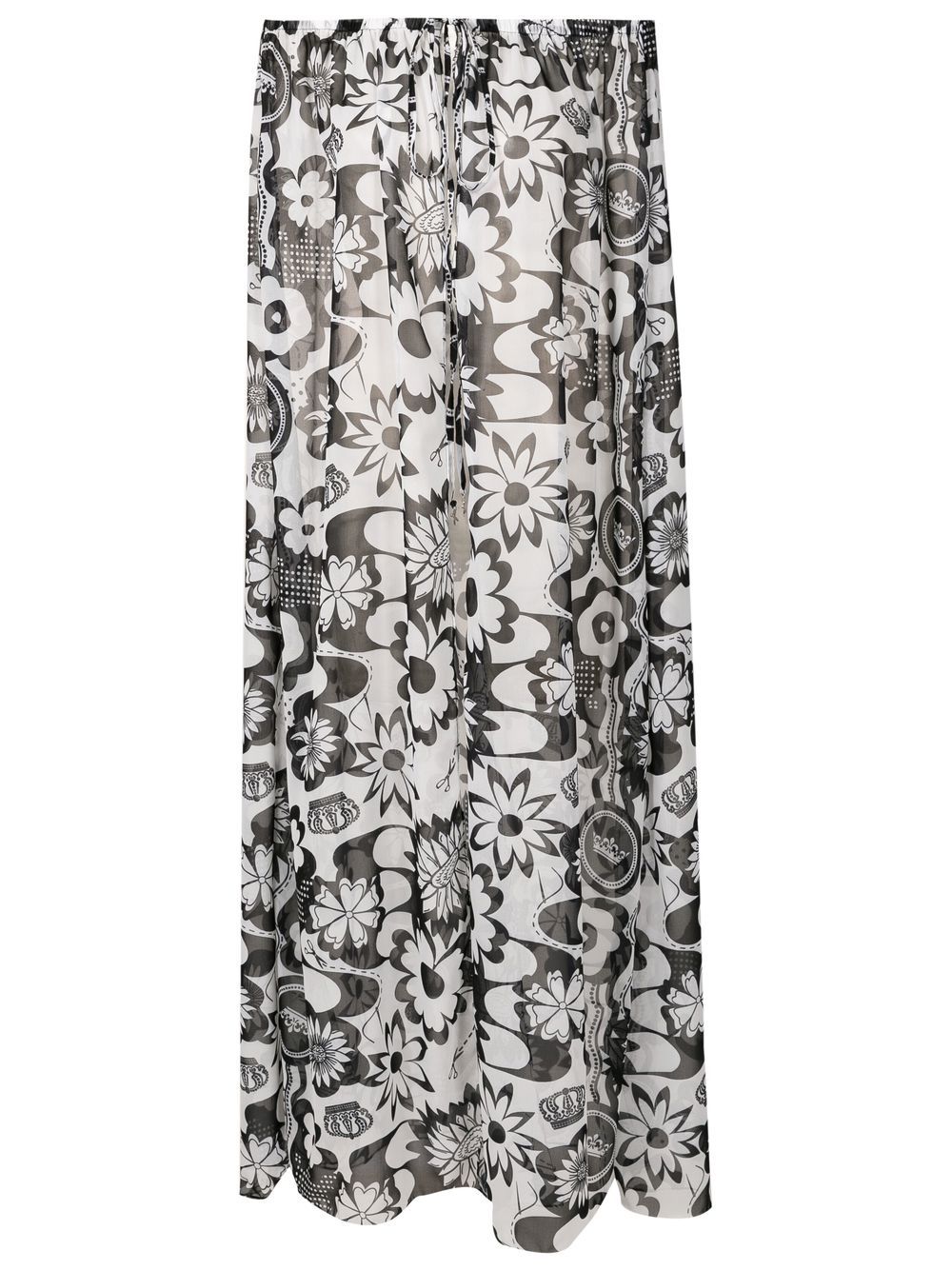 Amir Slama floral-print beach dress - White von Amir Slama