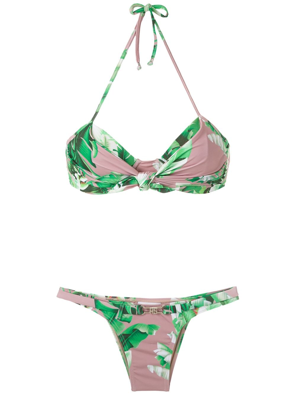 Amir Slama floral print bikini set - Green von Amir Slama