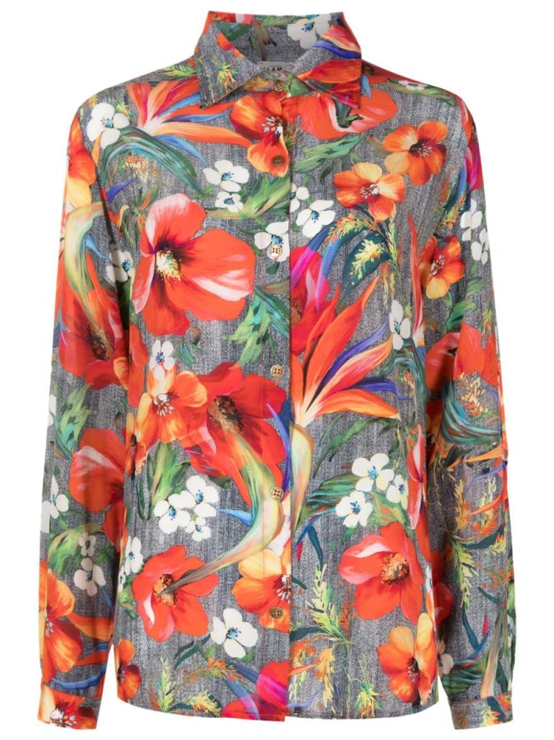 Amir Slama floral-print silk shirt - Multicolour von Amir Slama