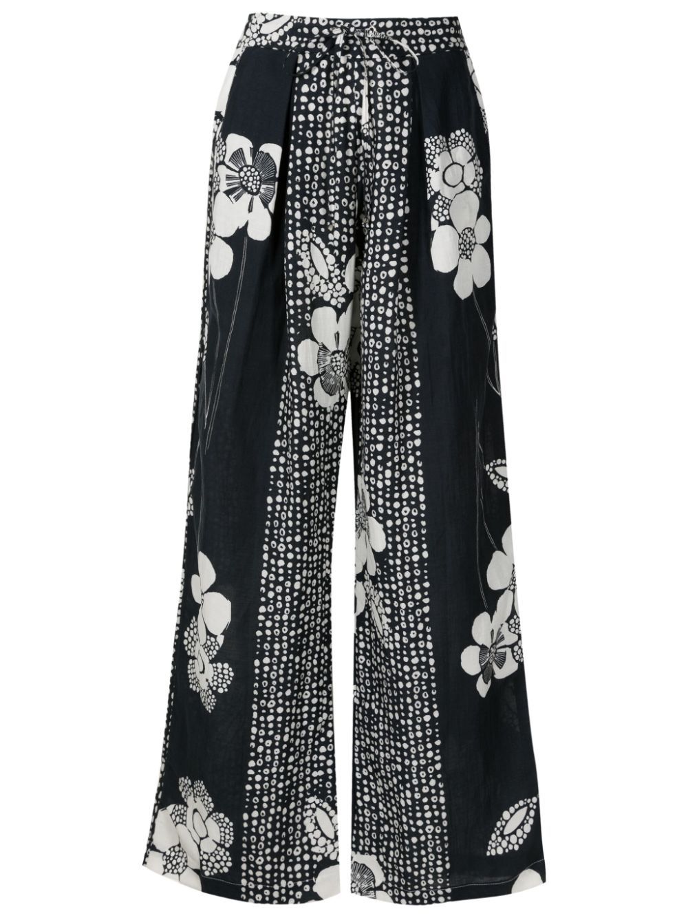 Amir Slama floral-print straight-leg trousers - Black von Amir Slama
