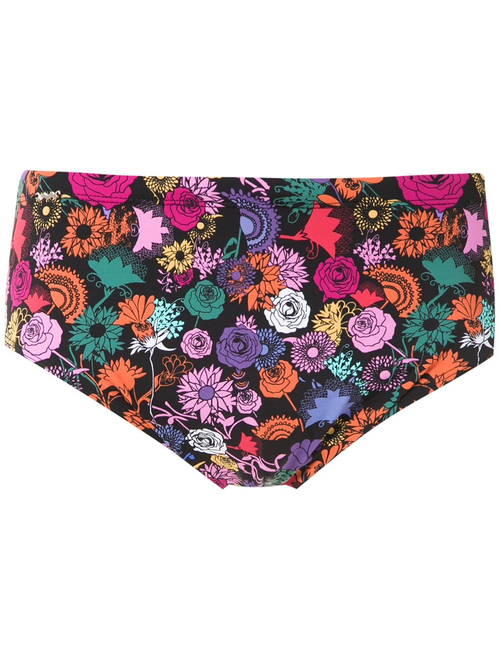 Amir Slama floral print swim trunks - Black von Amir Slama