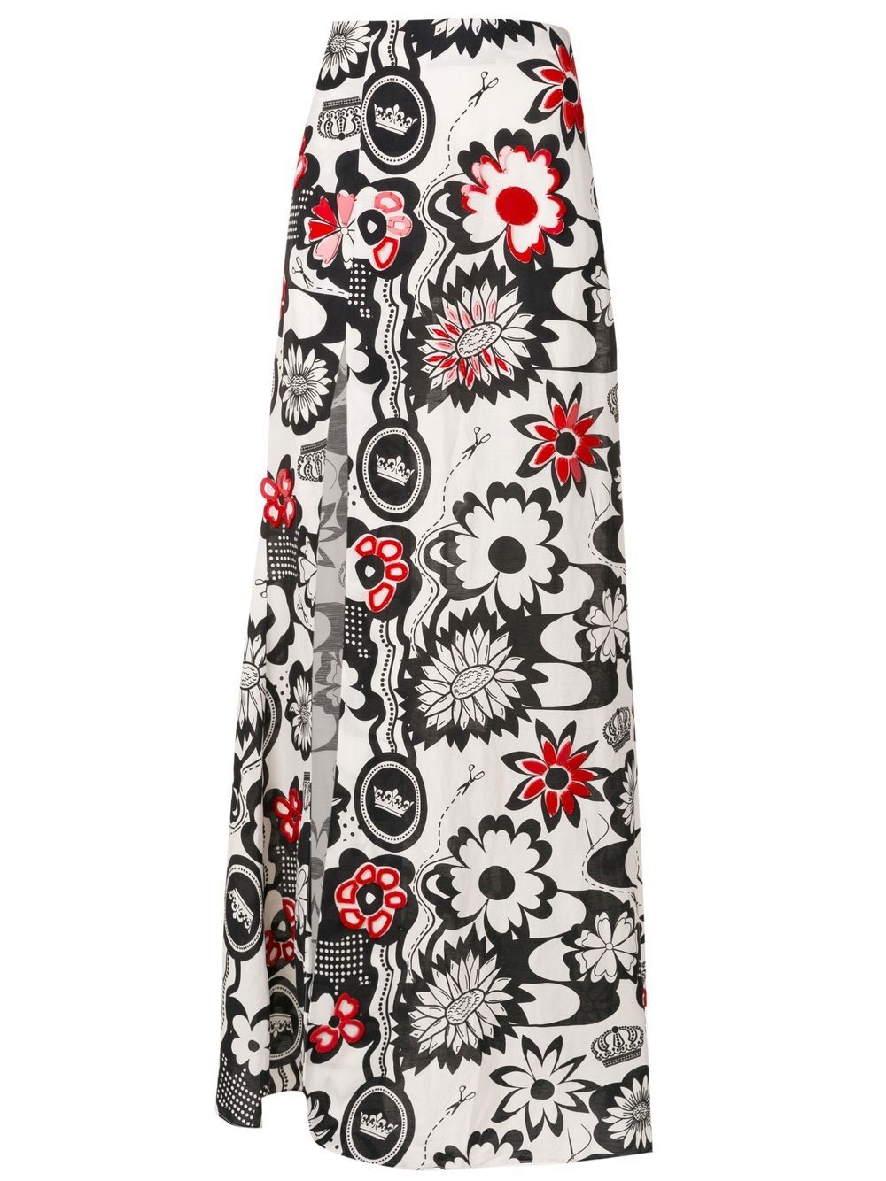 Amir Slama floral-print wide-leg trousers - White von Amir Slama