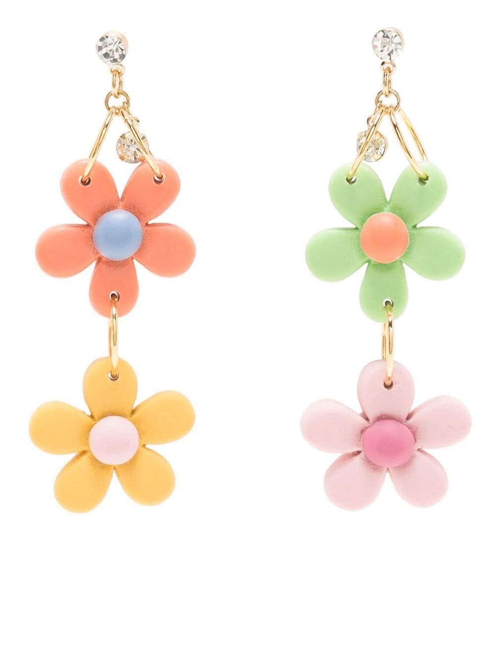 Amir Slama flower-charm drop earrings - Multicolour von Amir Slama