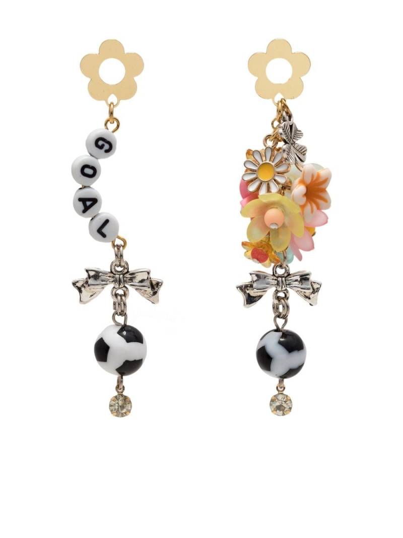 Amir Slama football drop earrings - Multicolour von Amir Slama