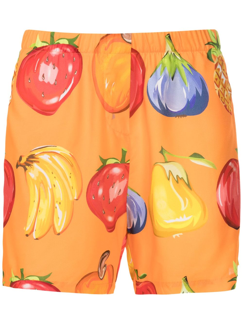 Amir Slama fruit-print elasticated-waistband shorts - Orange von Amir Slama