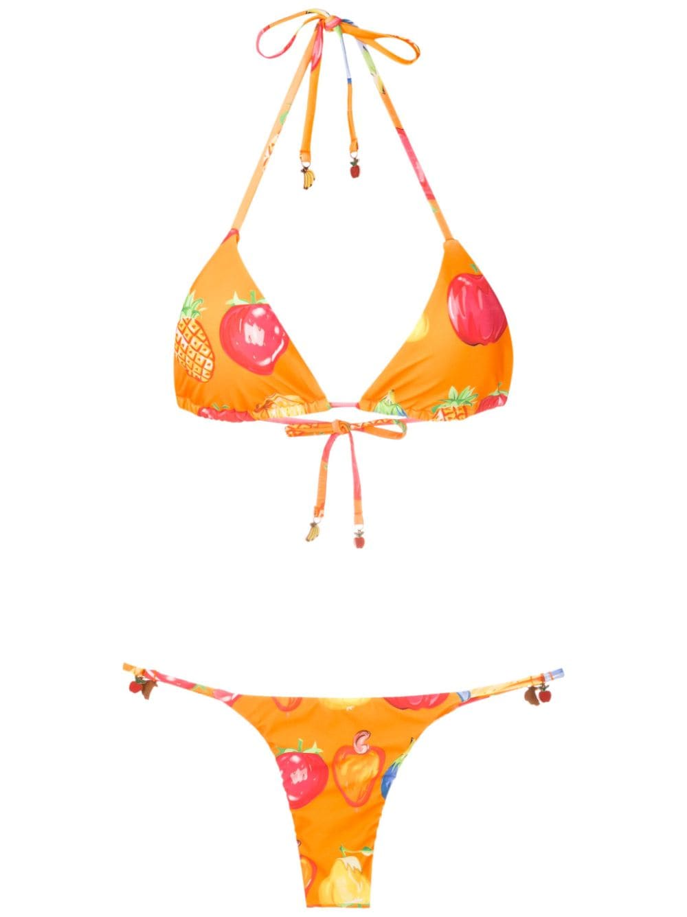 Amir Slama fruit-print two-piece bikini set - Orange von Amir Slama