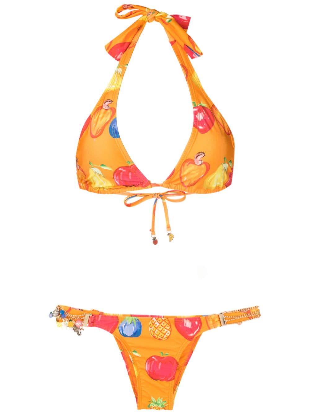 Amir Slama fruit-print two-piece set - Orange von Amir Slama