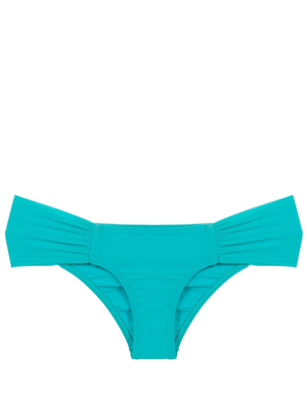 Amir Slama gathered low-waisted bikini bottoms - Blue von Amir Slama