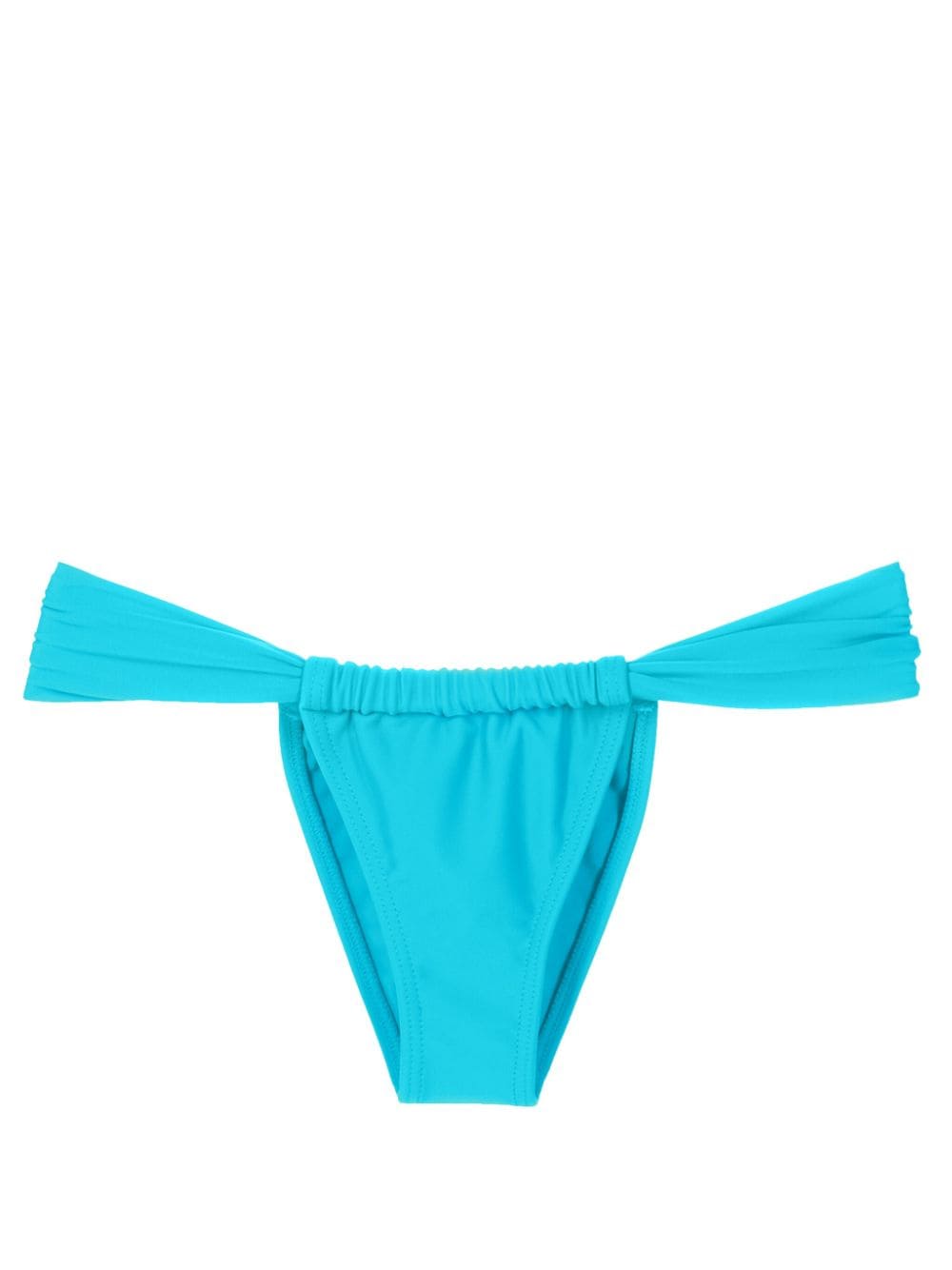 Amir Slama gathered low-waisted bikini bottoms - Blue von Amir Slama