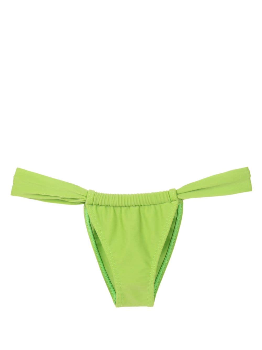 Amir Slama gathered low-waisted bikini bottoms - Green von Amir Slama