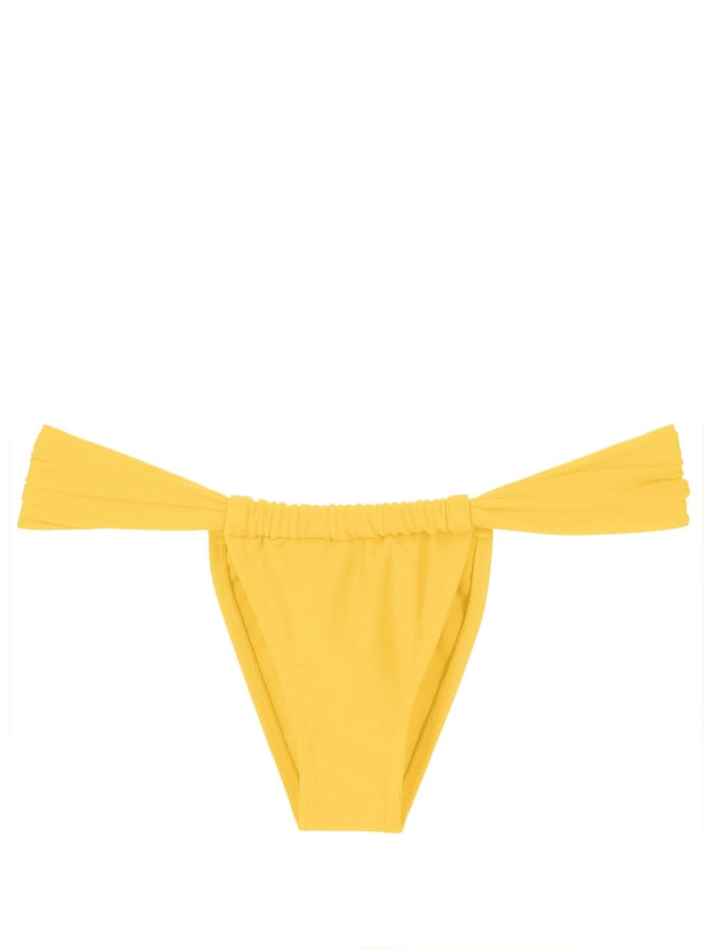 Amir Slama gathered low-waisted bikini bottoms - Yellow von Amir Slama