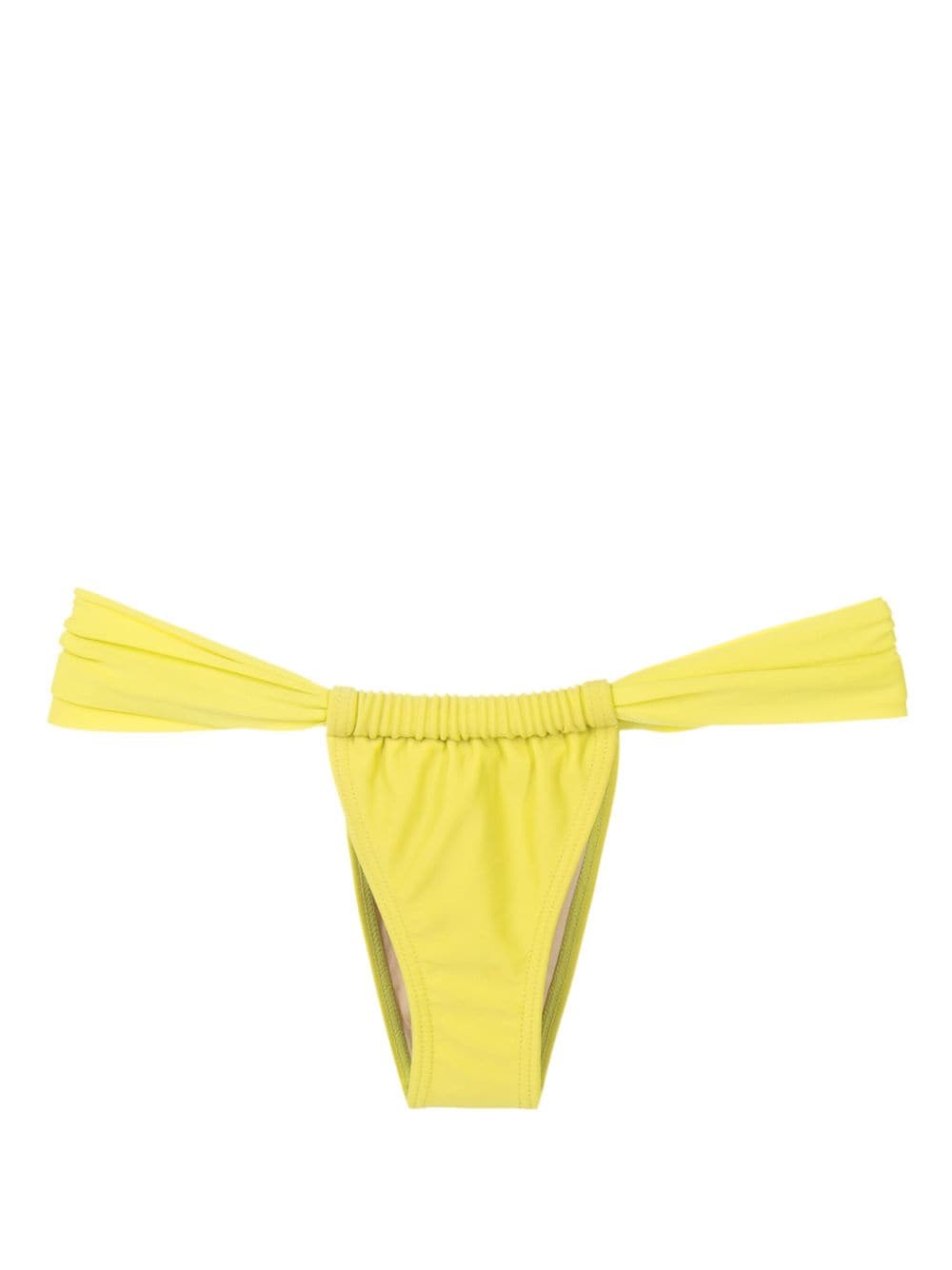 Amir Slama gathered low-waisted bikini bottoms - Yellow von Amir Slama