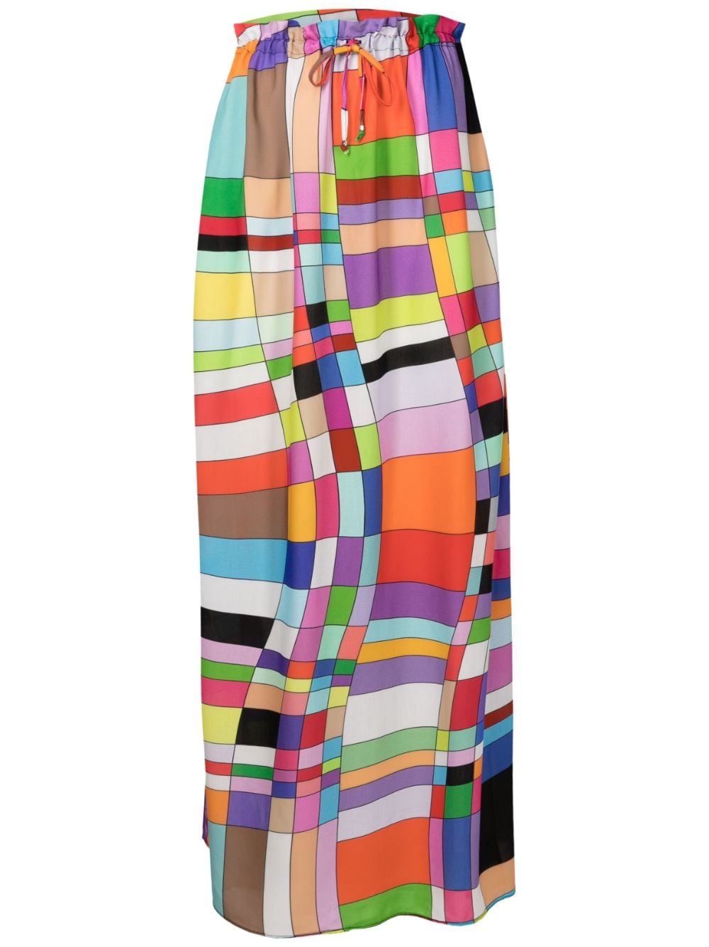 Amir Slama geometric-print maxi skirt - Multicolour von Amir Slama