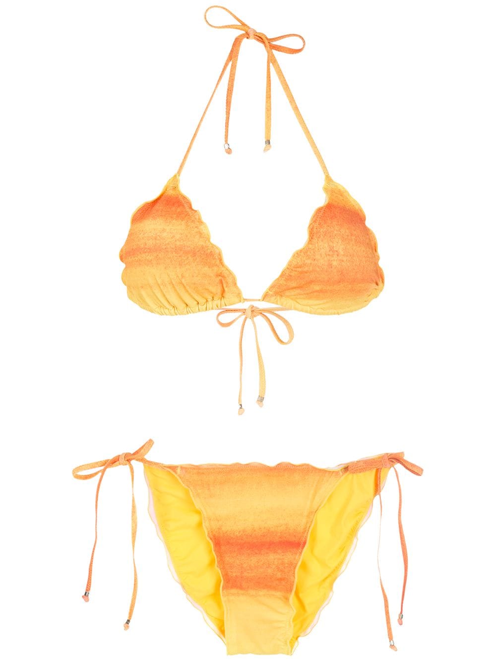 Amir Slama gradient bikini set - Yellow von Amir Slama