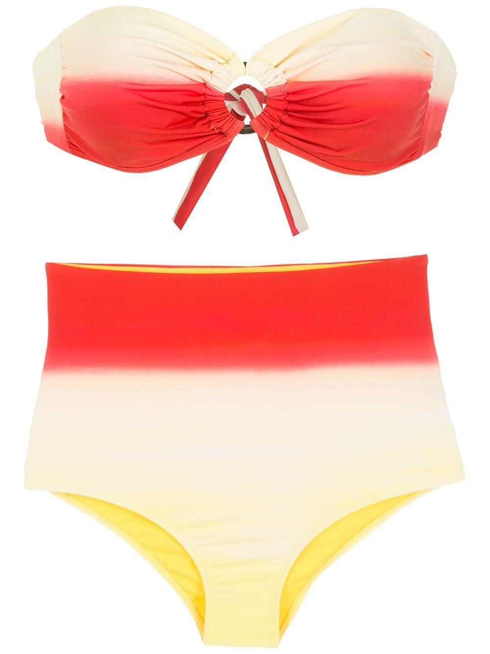 Amir Slama gradient-effect bikini set - Orange von Amir Slama