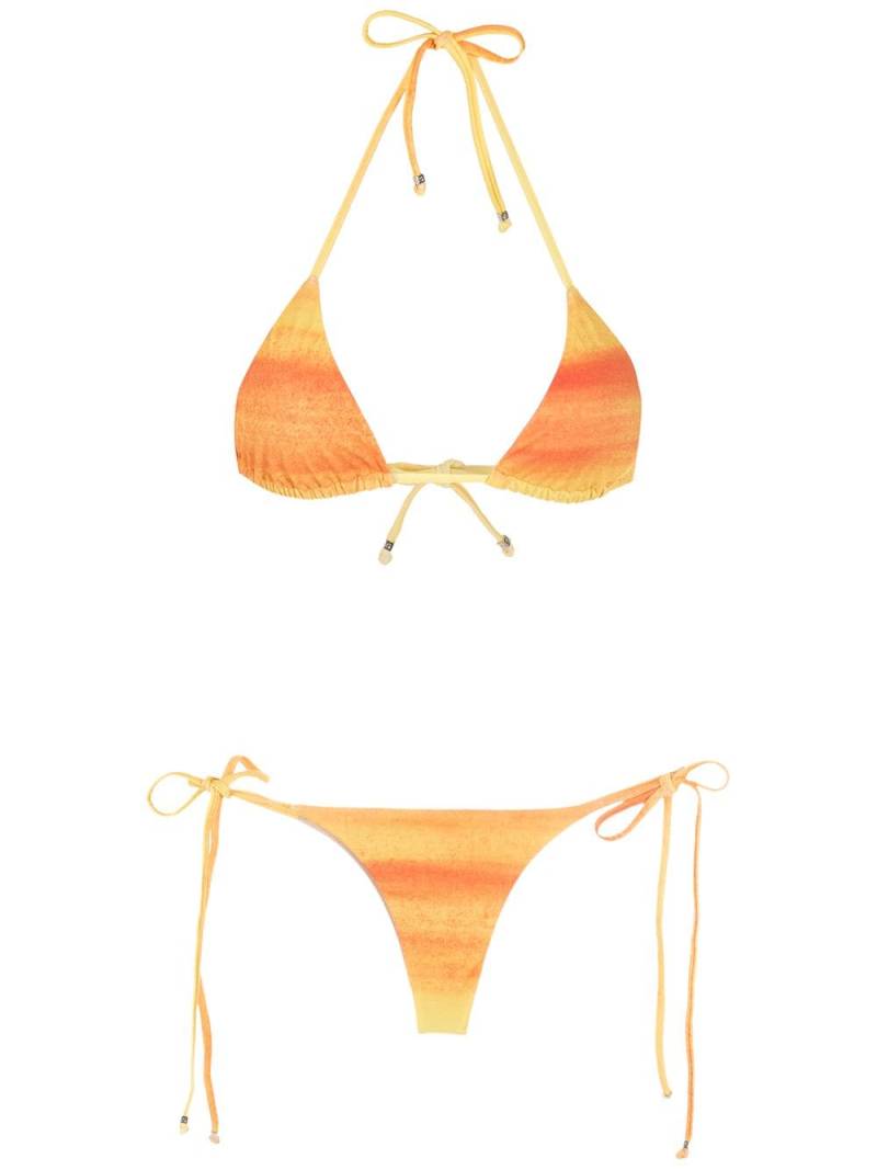 Amir Slama gradient-effect bikini set - Yellow von Amir Slama