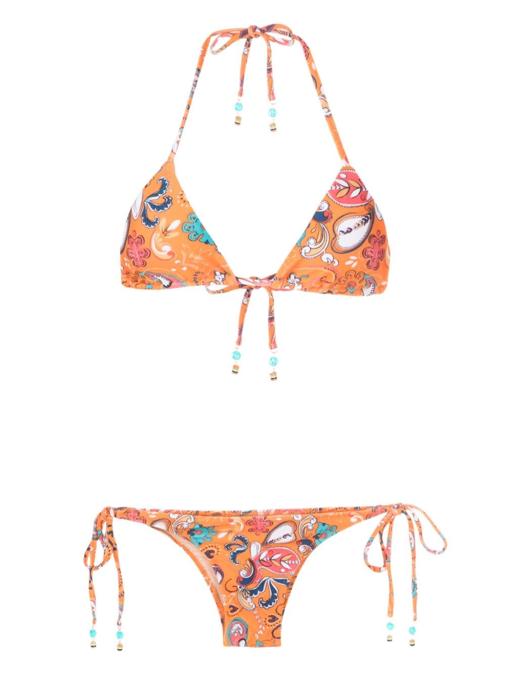 Amir Slama graphic-print bikini set - Orange von Amir Slama