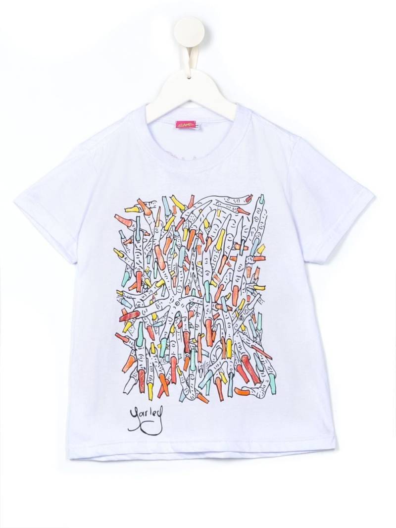Amir Slama graphic-print short-sleeve T-shirt - White von Amir Slama