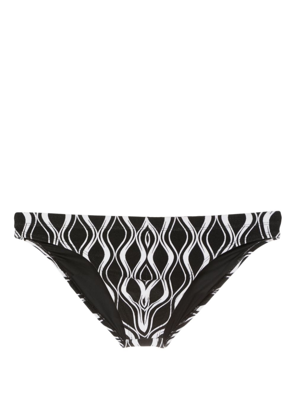 Amir Slama graphic-print swimming trunks - Black von Amir Slama