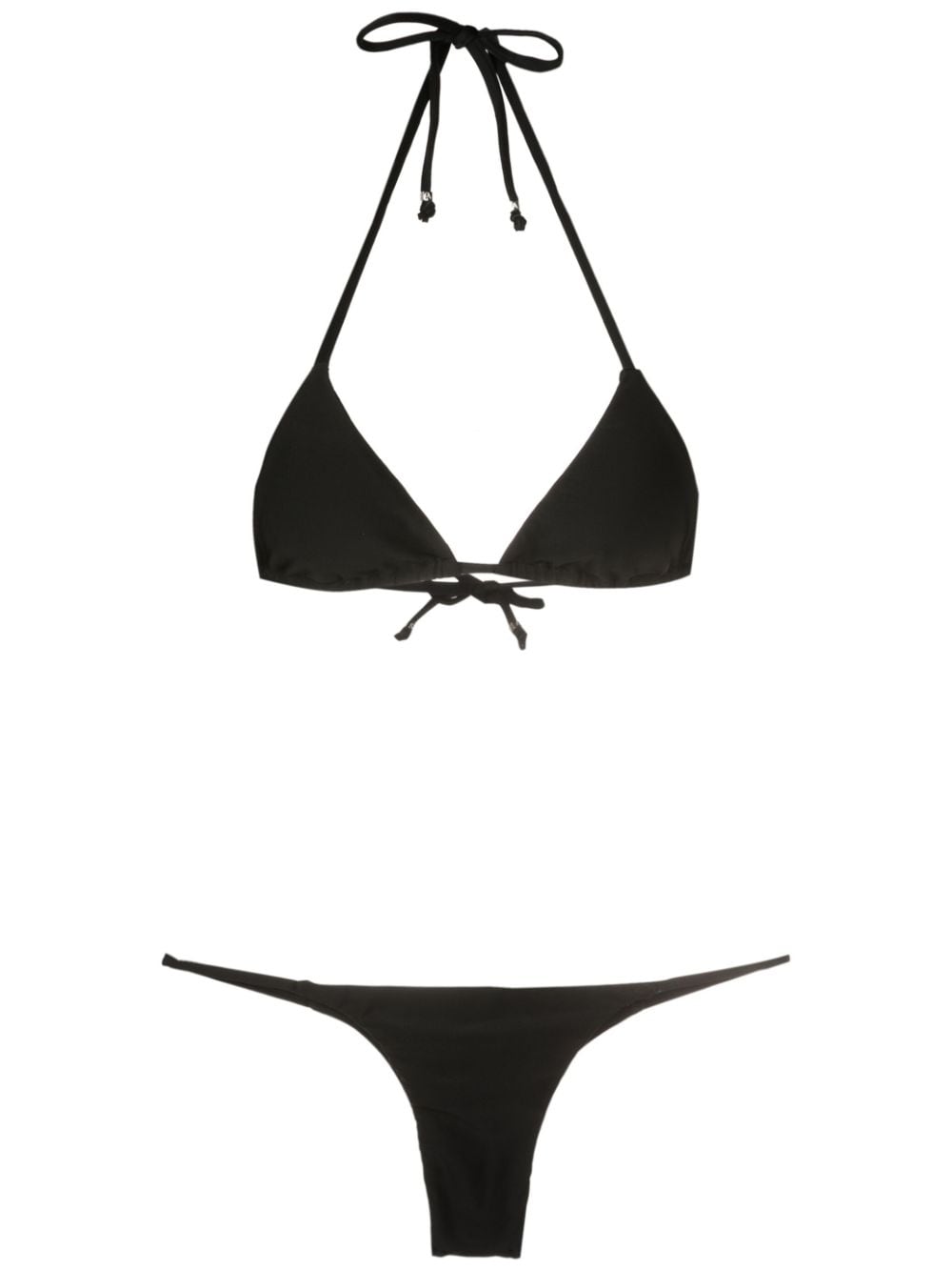 Amir Slama halterneck tie-fastening bikini - Black von Amir Slama