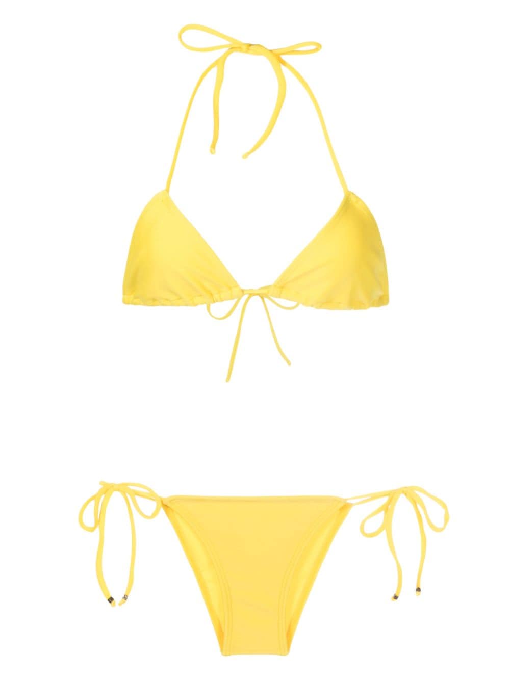 Amir Slama halterneck triangle bikini - Yellow von Amir Slama