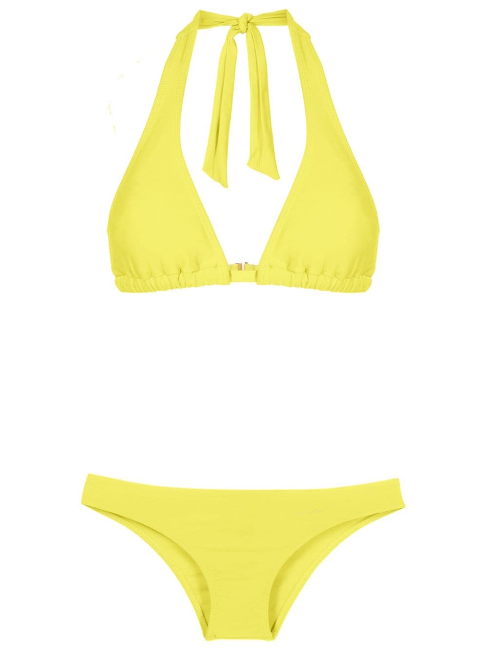 Amir Slama halterneck triangle bikini - Yellow von Amir Slama