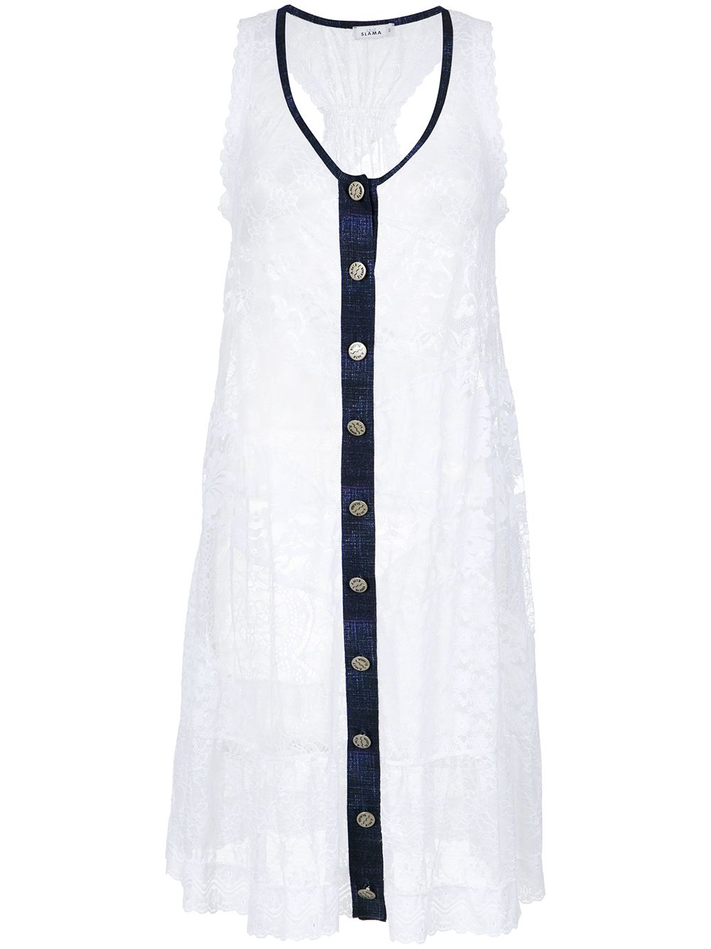 Amir Slama lace beach dress - White von Amir Slama