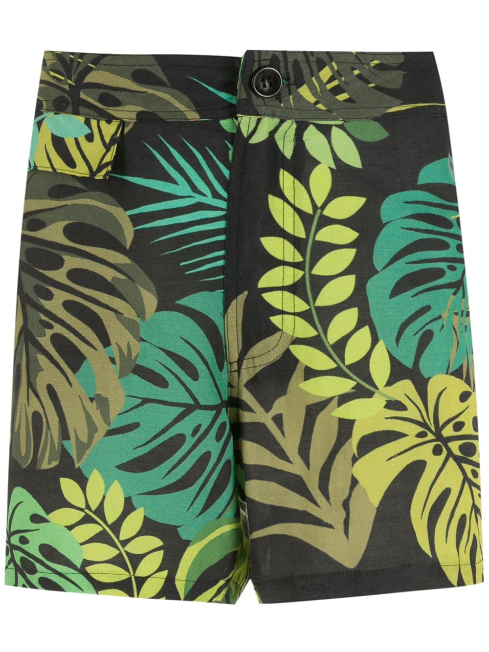 Amir Slama leaf print shorts - Black von Amir Slama