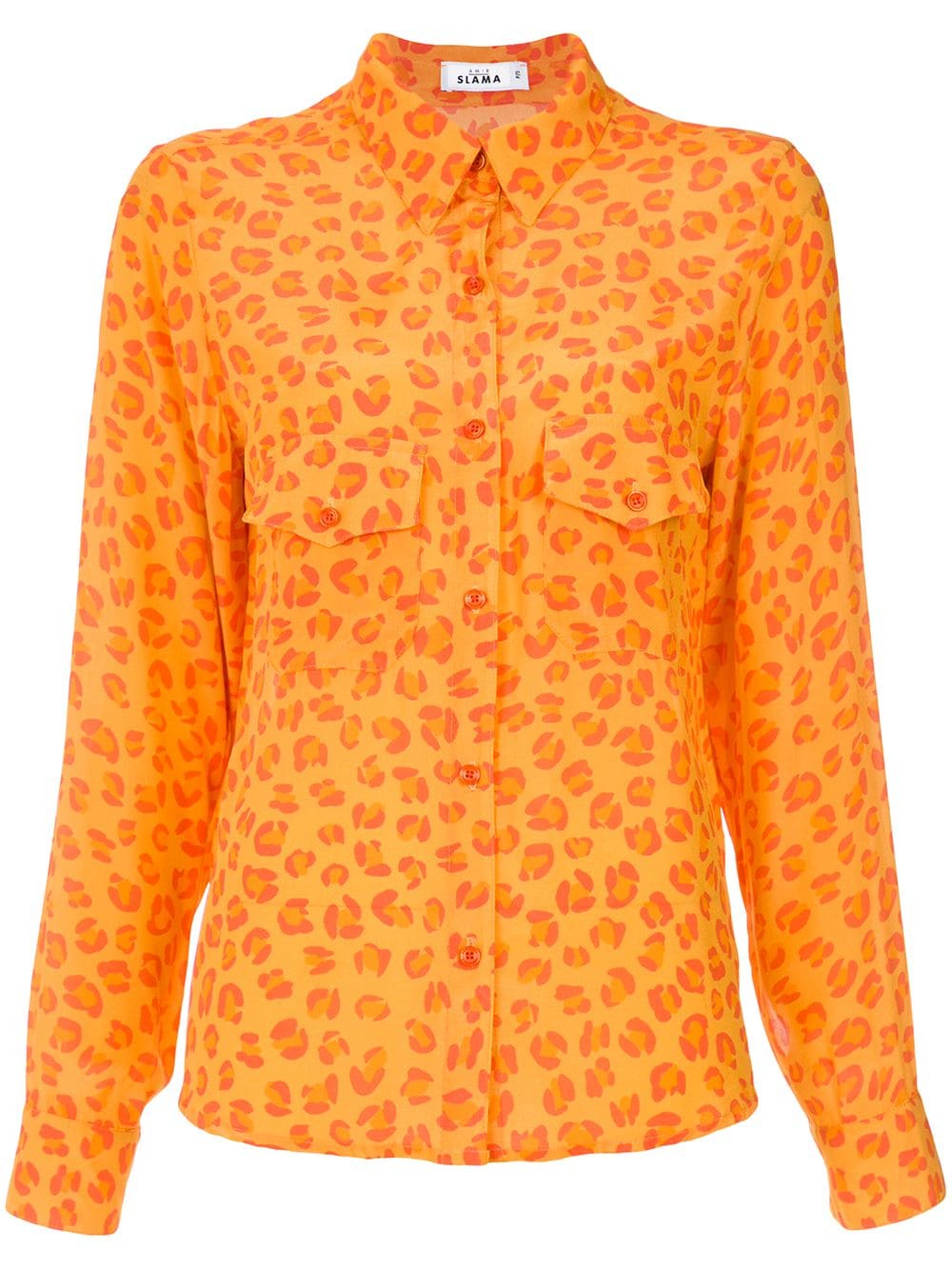 Amir Slama leopard print shirt - Orange von Amir Slama