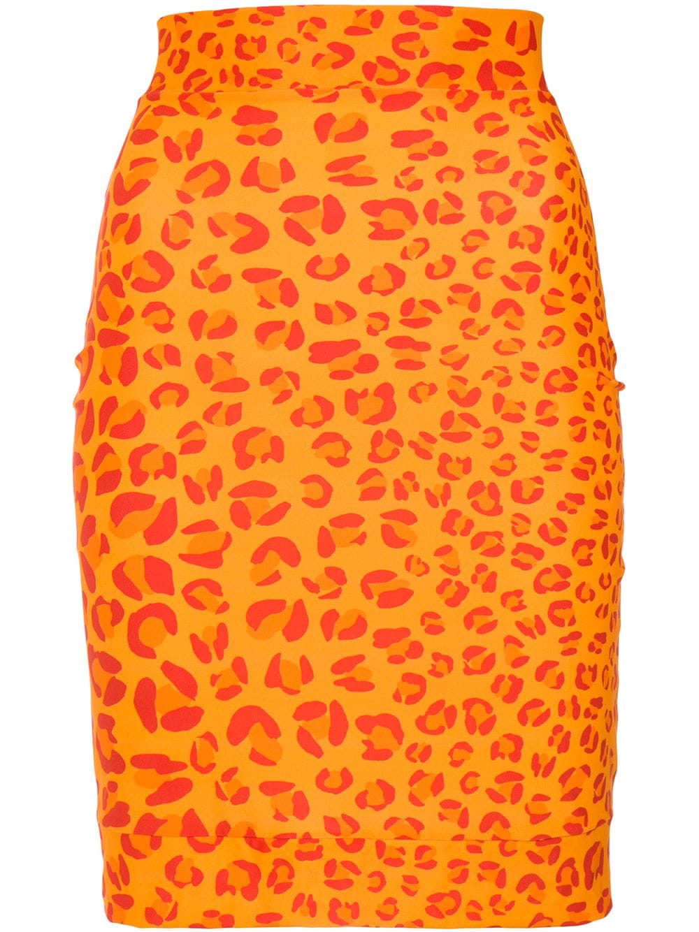 Amir Slama leopard print skirt - Orange von Amir Slama