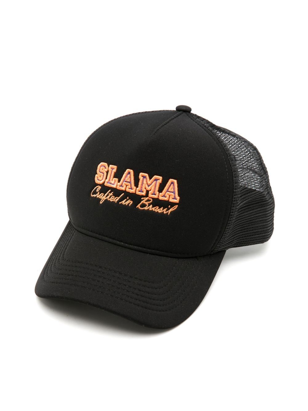 Amir Slama logo-embroidered mesh-panel cap - Black von Amir Slama