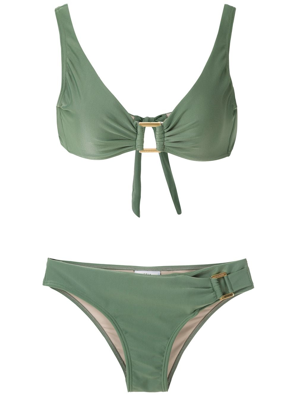 Amir Slama metallic embellishments bikini set - Green von Amir Slama