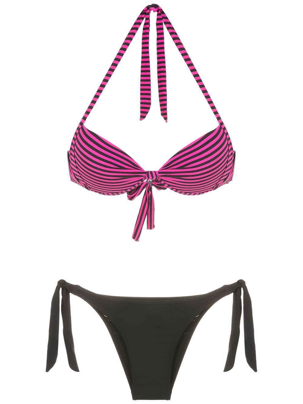 Amir Slama miss-matching halterneck bikini - Pink von Amir Slama