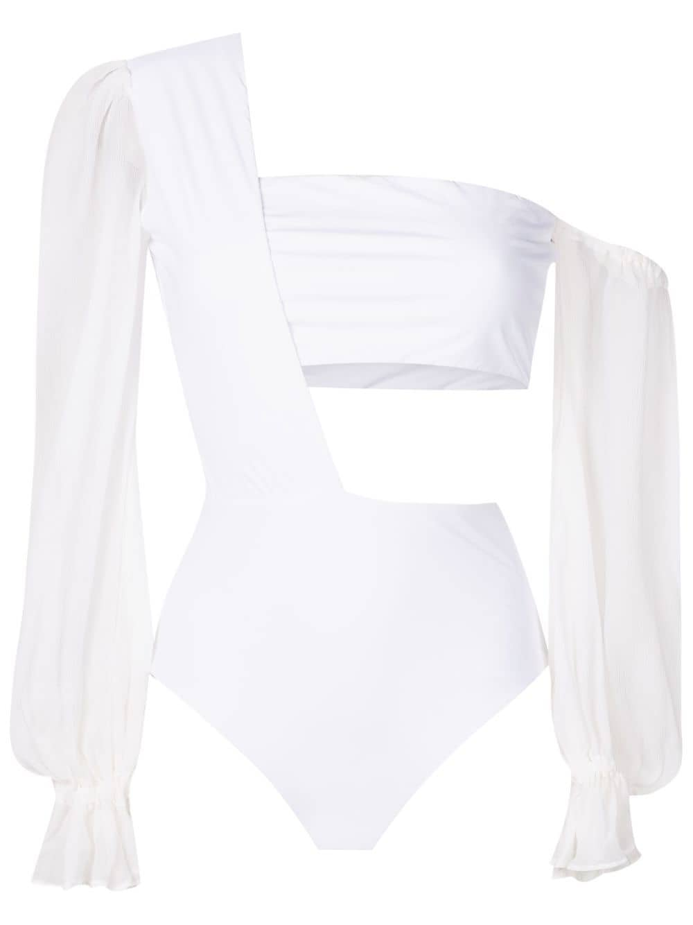 Amir Slama one-shoulder bodysuit - White von Amir Slama