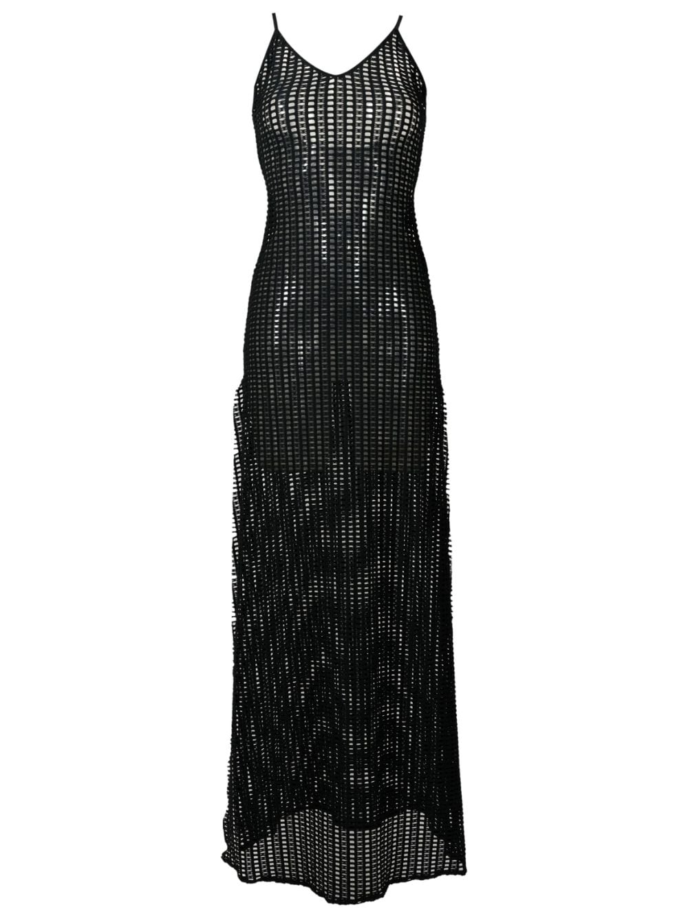 Amir Slama open-knit maxi dress - Black von Amir Slama