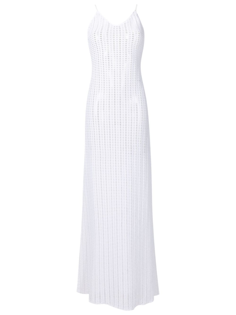 Amir Slama open-knit maxi dress - White von Amir Slama