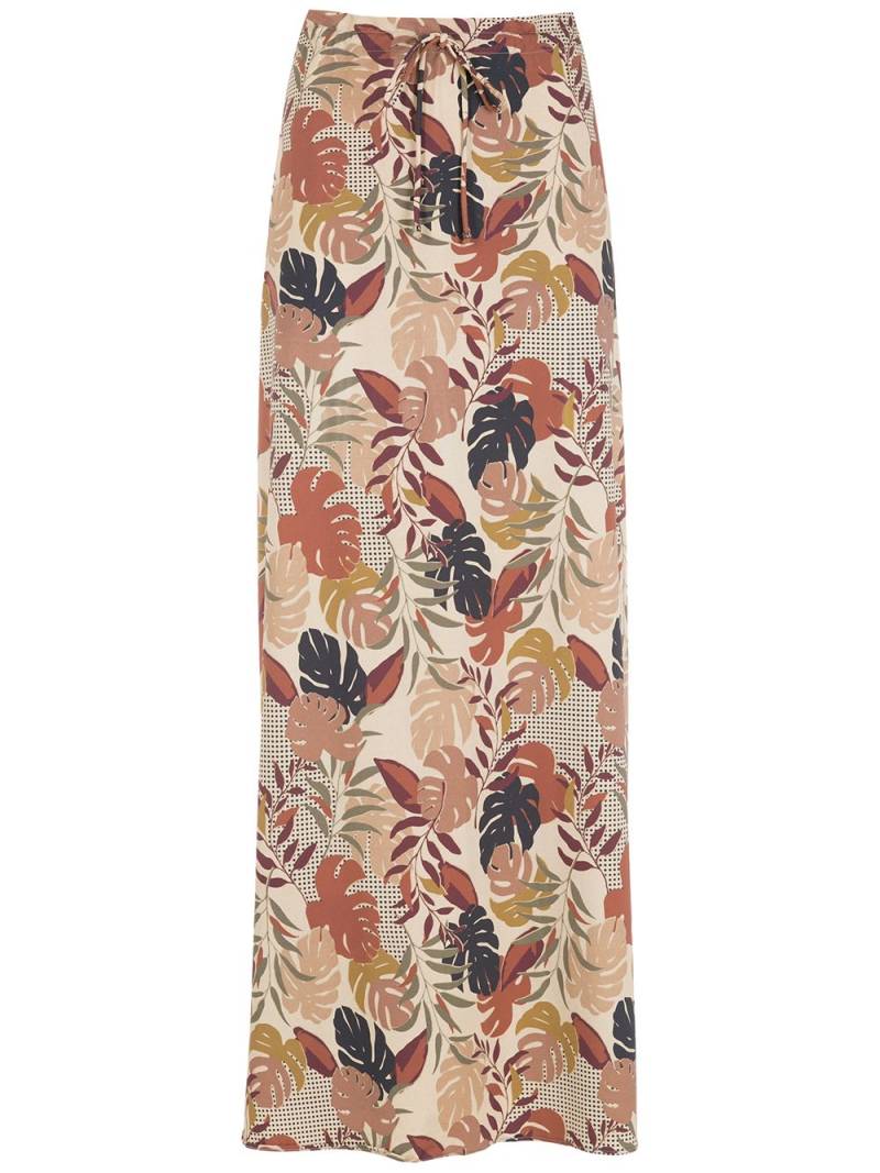 Amir Slama palm leaf print maxi skirt - Neutrals von Amir Slama