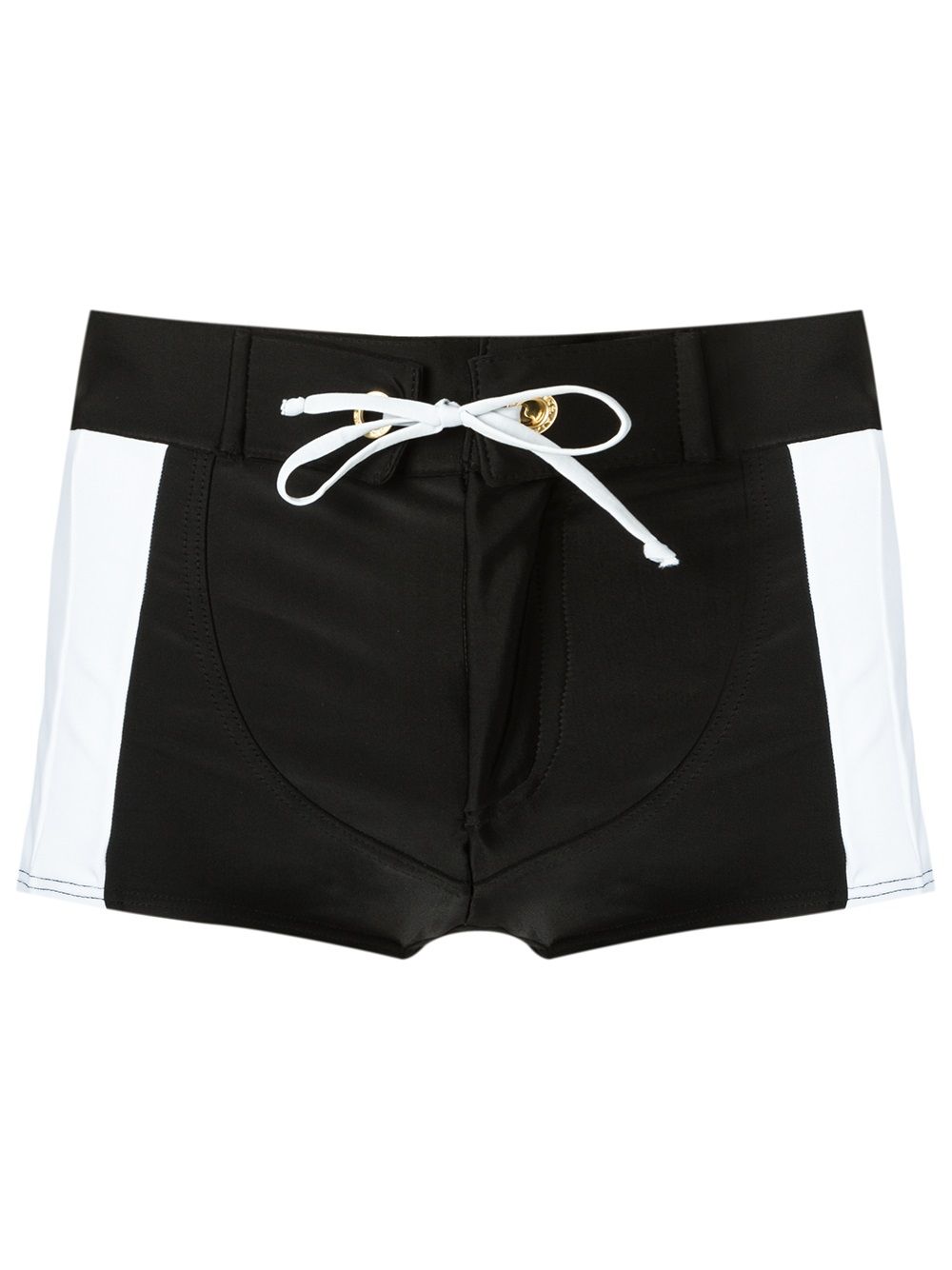 Amir Slama panelled drawstring trunks - Black von Amir Slama